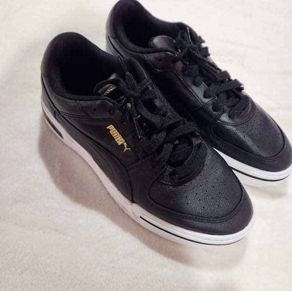 Puma Other - Puma Men's Black Leather Walking Shoes/Sneakers, Size 10